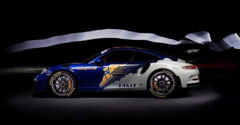 The Porsche GT3 RS meets the iconic Goodyear Wingfoot