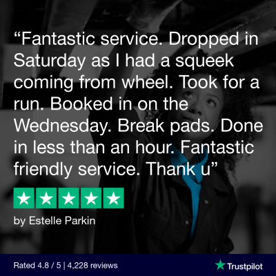 5 star review trustpilot for Hi Q Tyres Autocare Ilkeston