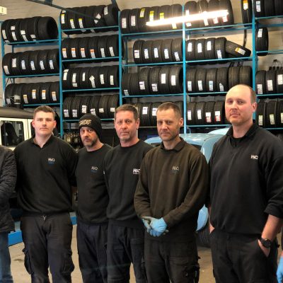 HiQ Rushden team picture- Paul, Gary, Paul, Jason, Matt, David, Michael