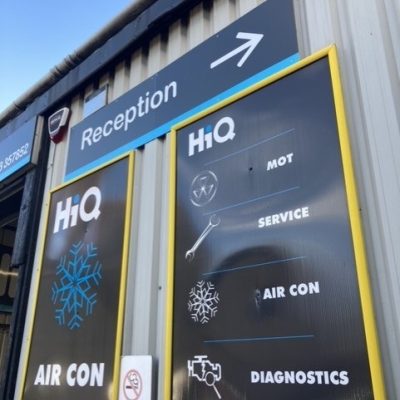 Hi Q Tyres Autocare Rushden Exterior Services Sign