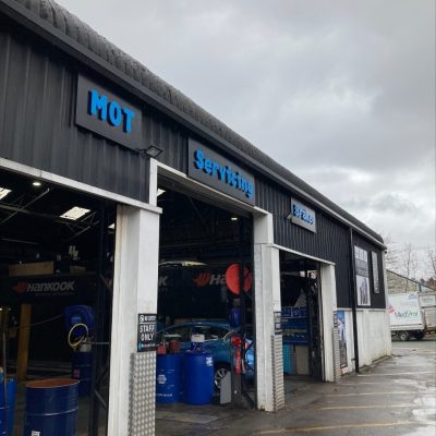 HiQ Tyres Autocare Dukinfield Marketing Team April Visit Exterior Signs