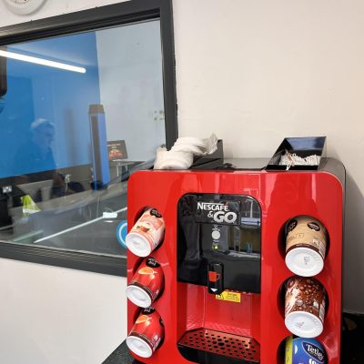 Hi Q Tyres Autocare Chester Aug 23 Visit coffee machine