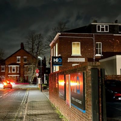 HiQ Tyres & Autocare Chester Street Sign