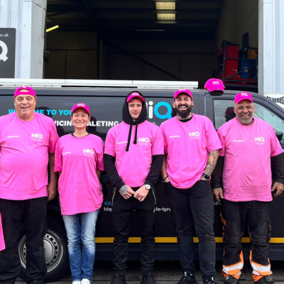 Hi Q Tyres Autocare Belvedere team Pink October