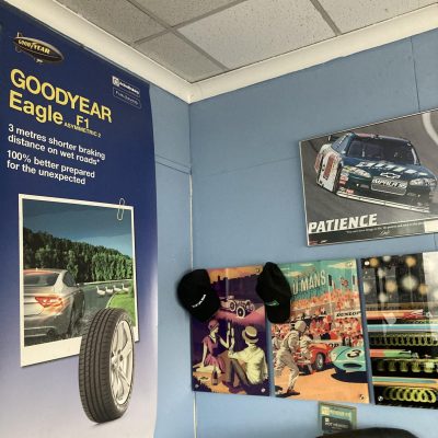 Hi Q Tyres Autocare Helston marketing Team visit May 22 Art walls office