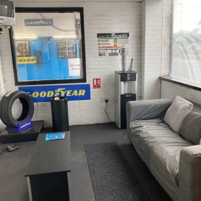 Hi Q Tyres Autocare Helston marketing Team visit May 22 Waiting Area
