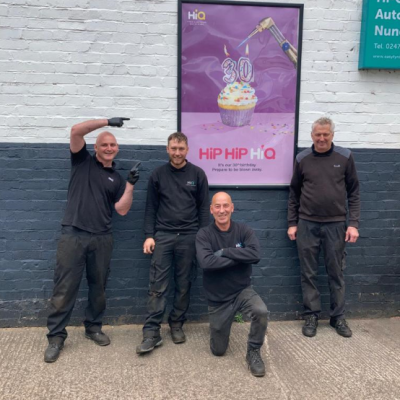 Hi Q Tyres Autocare Nuneaton Team Photo Birthday Celebration