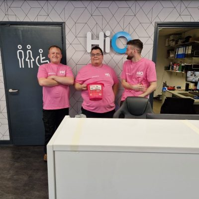 Hi Q Wellingobrough Pink October team pic