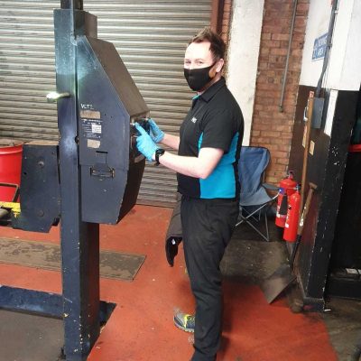 Hi Q Tyres Autocare Oldbury staff member working