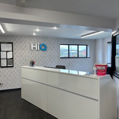Hi Q Tyres Autocare Telford new reception desk