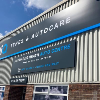 Hi Q Tyres Autocare Haywards Heath new signage