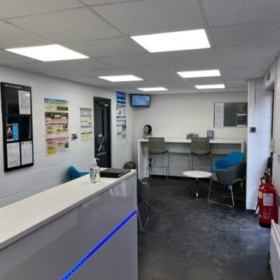 Hi Q Tyres Autocare Brandon New Internals Front Door Entrance Waiting Area and Reception