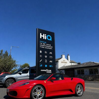Hi Q Lancaster Red Ferrari with totem