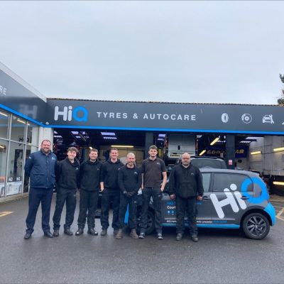 Hi Q Tyres Autocare Lancaster Marketing Team April Visit Landscape team and Gus