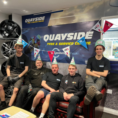 Hi Q Tyres Autocare Isle Of Man Team Photo and Celebrations