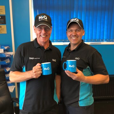 HiQ (Day's) Gorseinon- Andrew Fall (left) and team 2018