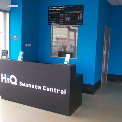 HiQ Llansamlet reception desk