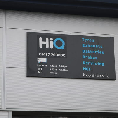 Hi Q Tyres Aurtocare Haverfordwest New Exterior Signage 4