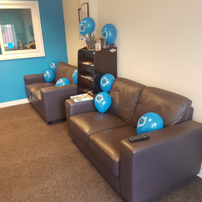 HiQ Leicester waiting area
