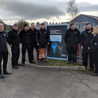 Hi Q ruthin team outside