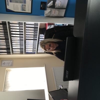 Hi Q Newton Aycliffe manager at reception