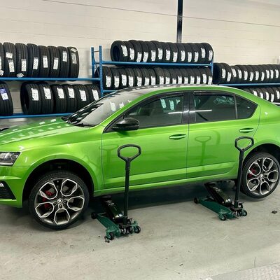 Hi Q Tyre Expert Newcastle Servicing Green Car Skoda