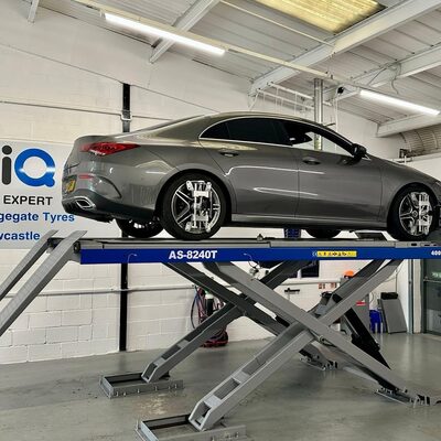 Hi Q Tyre Expert Newcastle Servicing Silver Mercedes
