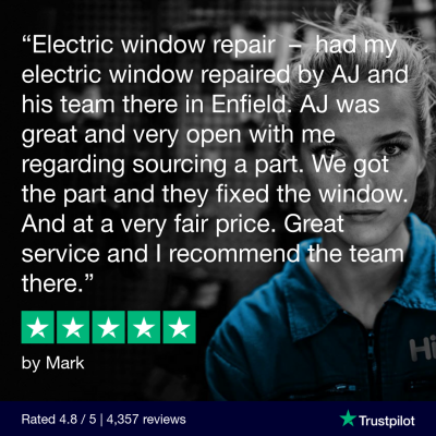 Trustpilot 5 star review for Hi Q Tyres Autocare Enfield