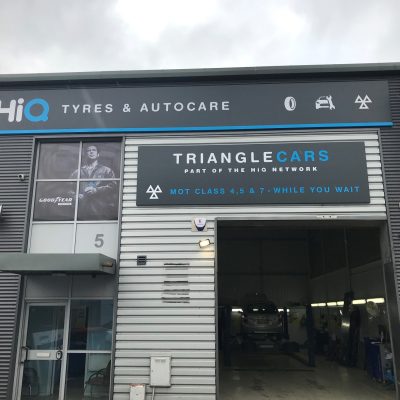 Hi Q Tyres Autocare Havant Team new signage