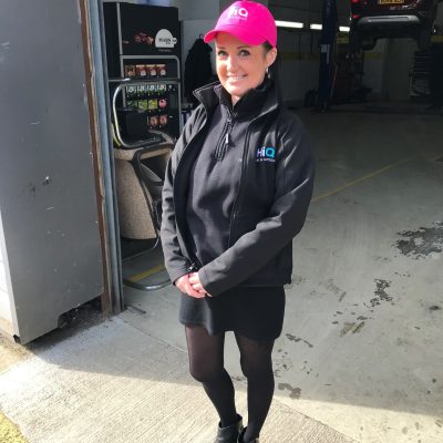 Hi Q Tyres Autocare Havant staff member and hiq cap