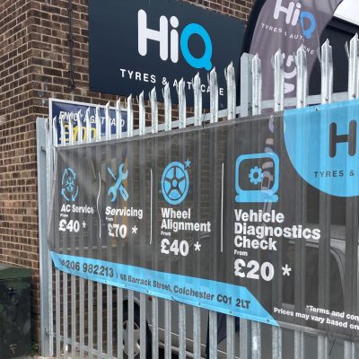 Hi Q Tyres Autocare Colchester Exterior Banner
