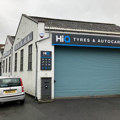 Hi Q Tyres Autocare Staple Hill New Signage Roller Doors Copy