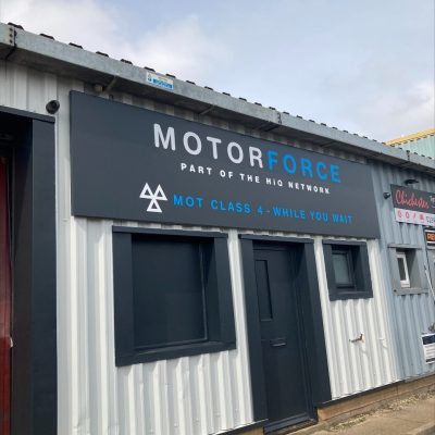 Hi Q Tyres Autocare Chichester March Visit Exterior Signage Portrait