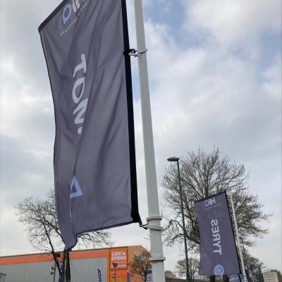 Hi Q Tyres Autocare Chichester March Visit Flags Exterior