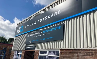 Hi Q Tyres Autocare Haywards Heath new signage