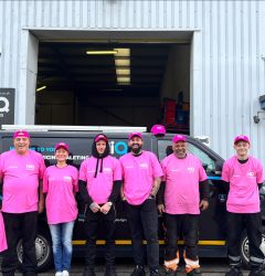 Hi Q Belvedere Pink October team outside