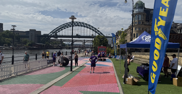 HiQ Tyres & Autocare franchise supports Newcastle tyre-flipping fundraiser for international relief charity