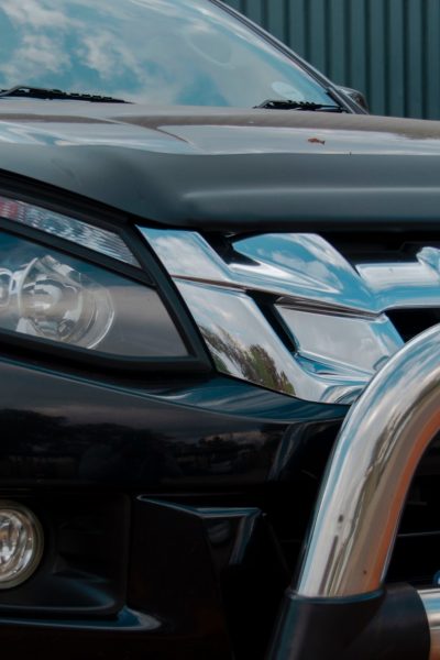 Black Isuzu badge