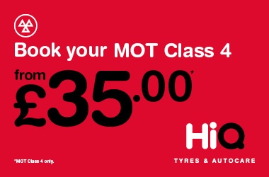 Book a Class 4 MOT for just £35