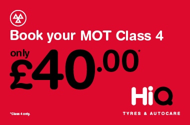 Book MOT Class 4 for £40.00