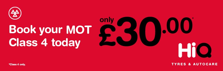 Book a £30 MOT Today