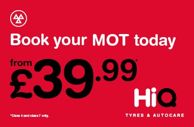 Book a Class 4 or Class 7 MOT for £39.99