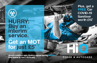 Buy an interim service. Get an MOT just £5*