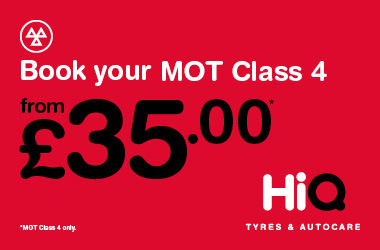 Book your MOT today for just £35.