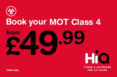 Book an MOT  £49.99