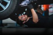 Working under vehicle