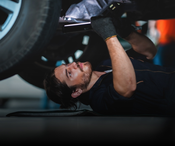 Working under vehicle