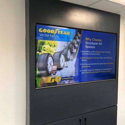 Digital Screen Interior at HiQ Enfield