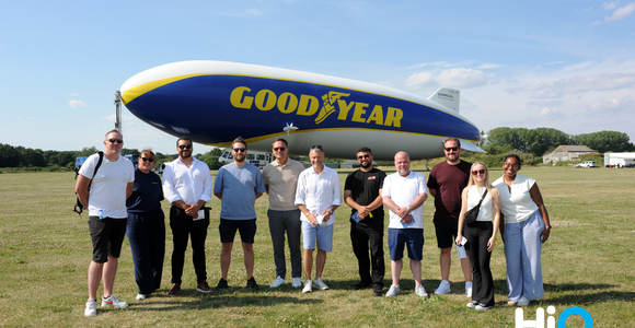 An American icon in the British skies: HiQ Tyres & Autocare takes flight on the Goodyear Blimp
