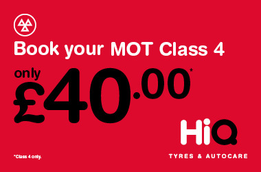 Book your MOT today for just £40